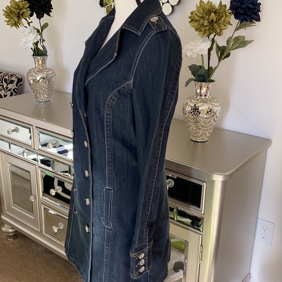 Denim Coat Dress - Picture 4 of 6